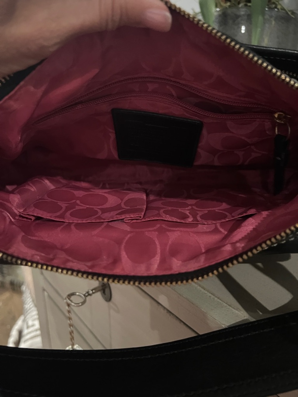 Vintage Coach  Black Leather Legacy Mandy Bag with Gold Hardware - Picture 4 of 9